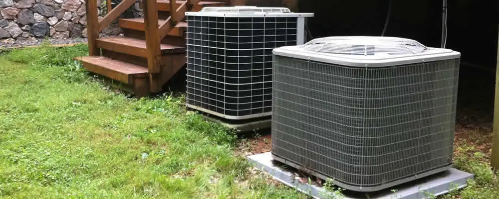 Heat pump installation and service units outside a home in Salt Lake City, UT